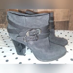 Jimmy Choo Melba Black Suede Leather Booties 37 (7)